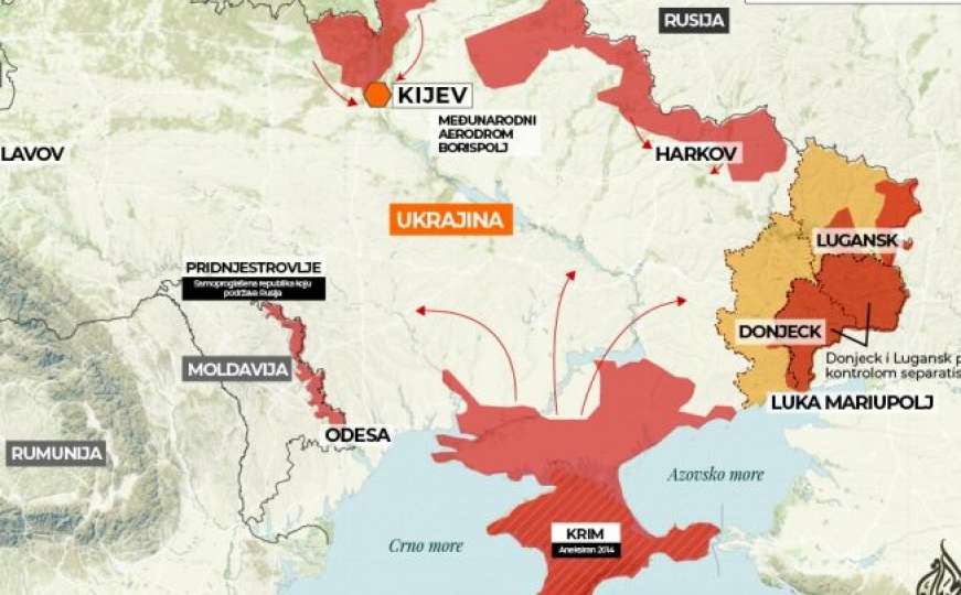 Pogledajte novu mapu: Ko i šta kontrolira u Ukrajini