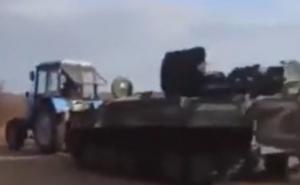 Pogledajte kako je ukrajinski farmer ukrao ruski oklopnjak 