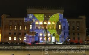 Vijećnica osvijetljena povodom 30. godina nezavisnosti BiH