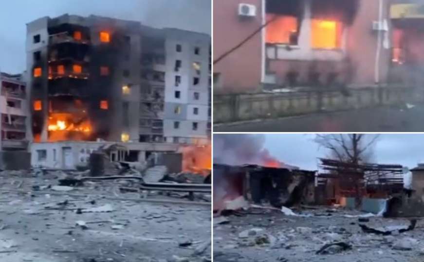 Ukrajinski grad pretvoren u ruševine: Mete ruskih napada i stambene zgrade