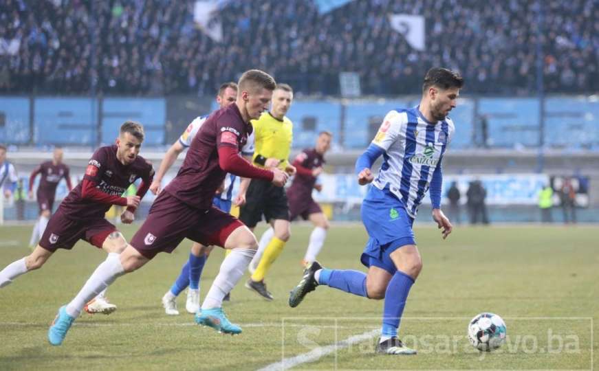 Uživo s Grbavice: (Kraj) Željezničar - Sarajevo 2:0 