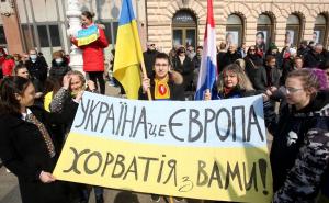 Slava Ukrajini: Veliki protest protiv ruske agresije održan u Zagrebu!