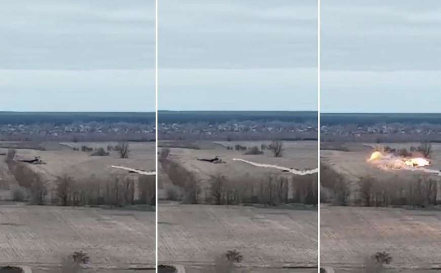 Ukrajinska vojska objavila video: Pogledajte kako su srušili ruski helikopter