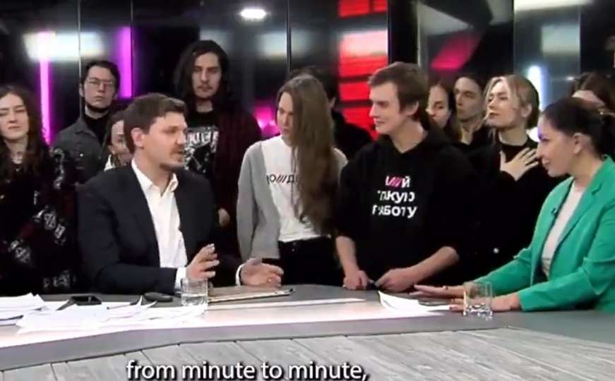 Ruski TV kanal prekinuo program: Pogledajte šta su uradili zaposlenici