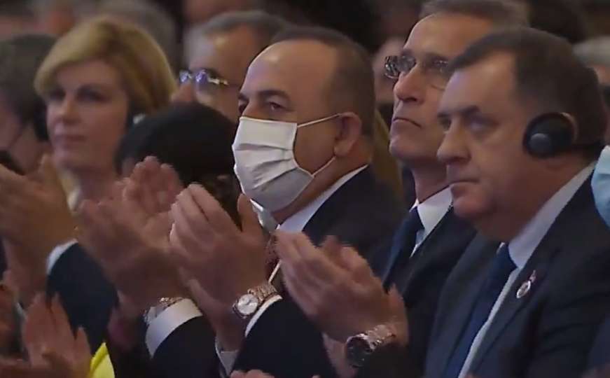 Dodik aplaudirao s prvim čovjekom NATO-a tokom obraćanja Erdogana
