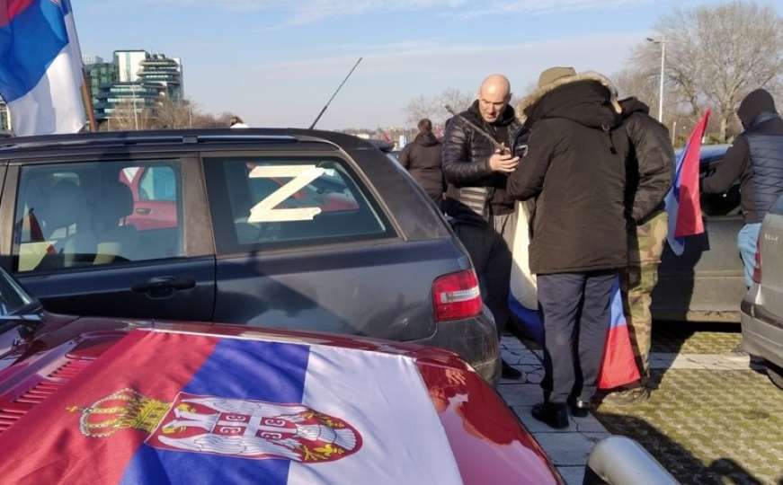 U Beogradu sramni skup "Vožnja podrške Rusiji" 