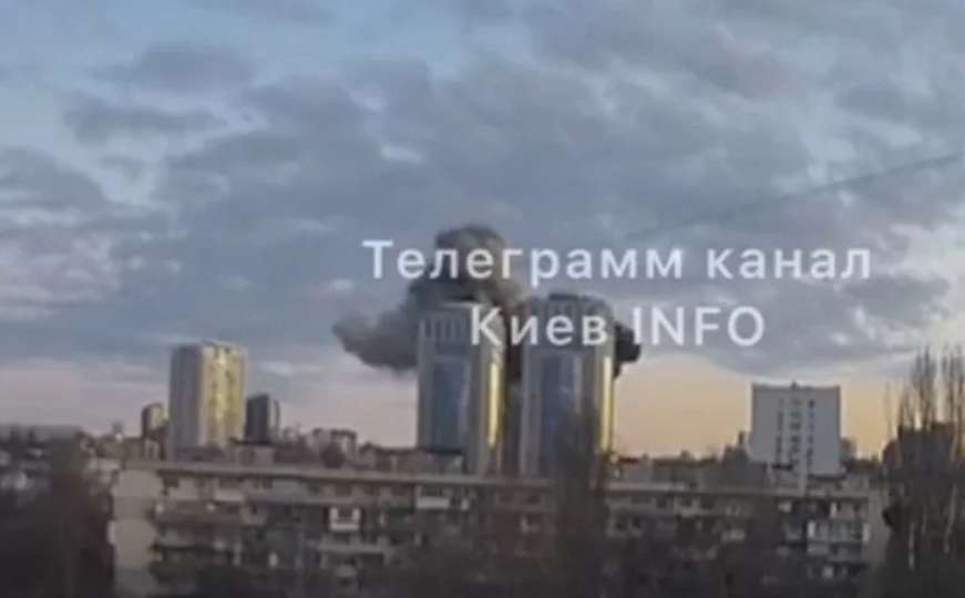 Pogledajte trenutak ruskog granatiranja nebodera u Kijevu