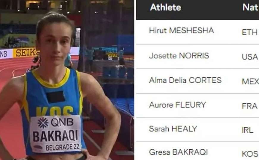 Kosovska atletičarka doživjela veliko poniženje na Svjetskom prvenstvu u Beogradu