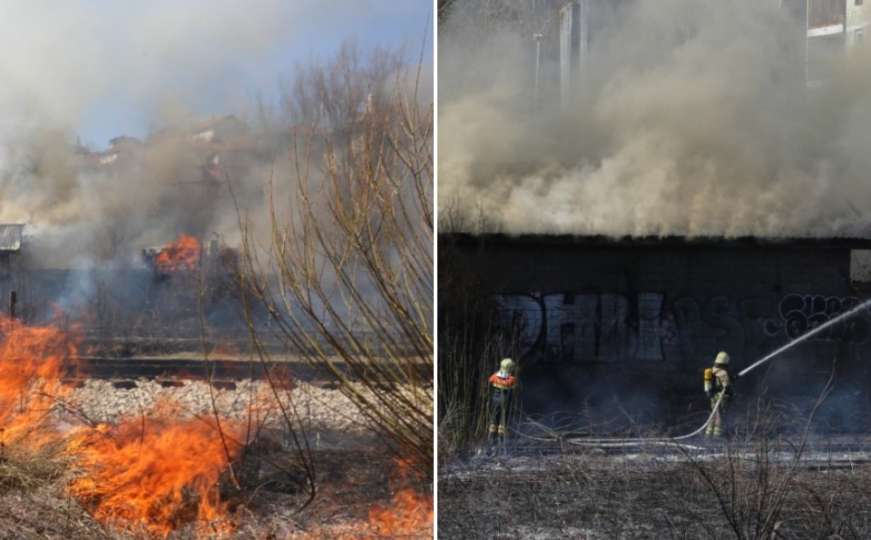 Pogledajte kako su se sarajevski vatrogasci borili s vatrenom stihijom 