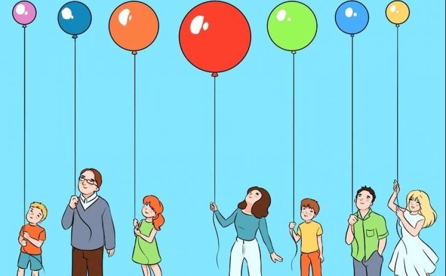 Mozgalica: Koji balon je najdalje od plafona?
