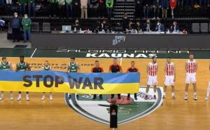 Košarkaši Zvezde odbili držati zastavu Ukrajine, ovo je reakcija Litvanaca