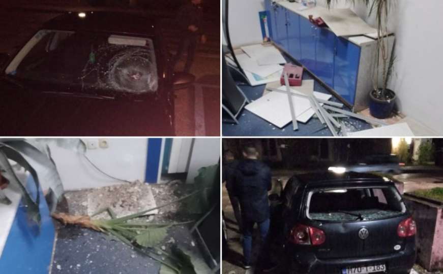 Posljedice zemljotresa u BiH: Popucali zidovi, oštećeni automobili, odroni na cestama
