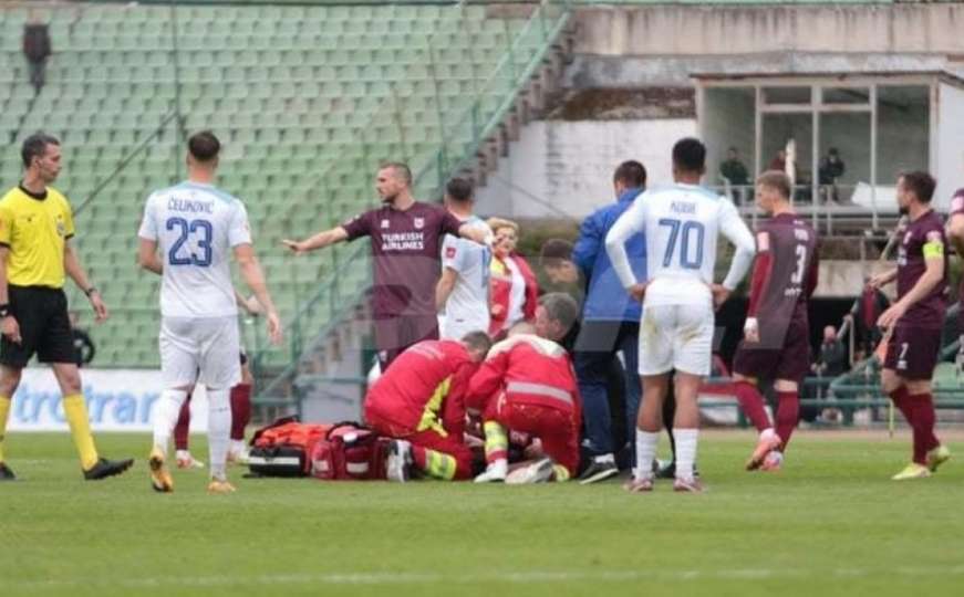 Potresna scena na Koševu: Nogometaš Kapić se srušio na teren