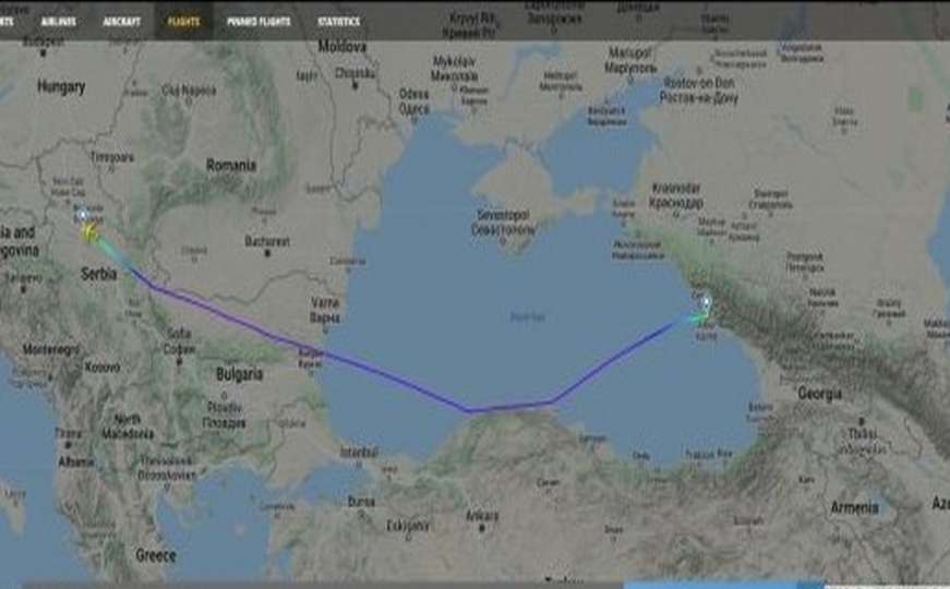 Šta se dešava: Ruski državni avion preko Bugarske doletio u Beograd