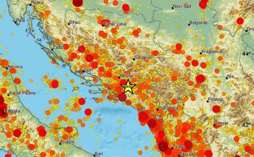 Tokom noći zabilježen novi zemljotres u BiH, građani: "Opet se čula huka"