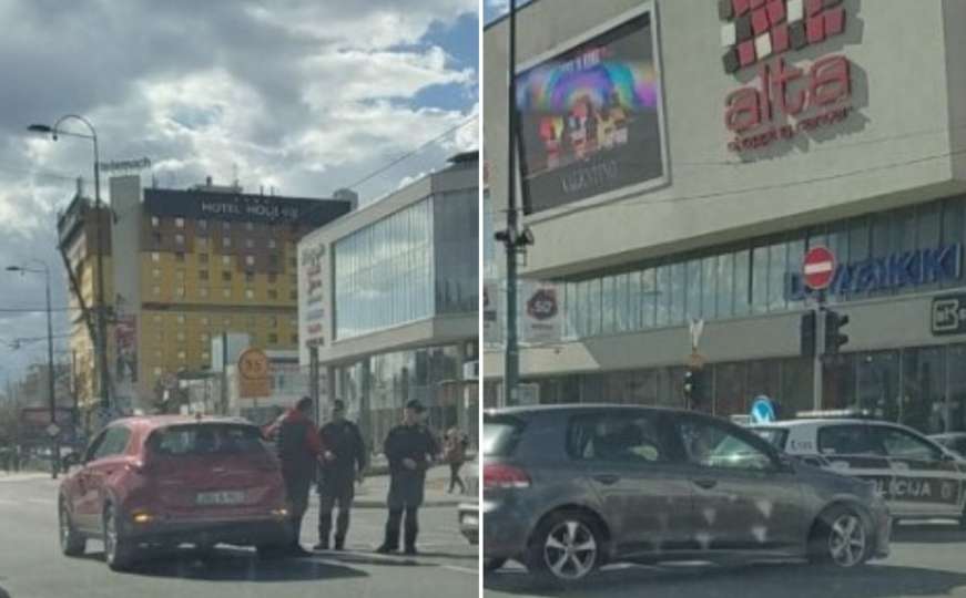 Nesreća u centru Sarajeva: Povrijeđen motociklista, haos u saobraćaju 
