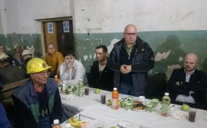 Načelnik Travnika Kenan Dautović iftario sa rudarima iz Han Bile 