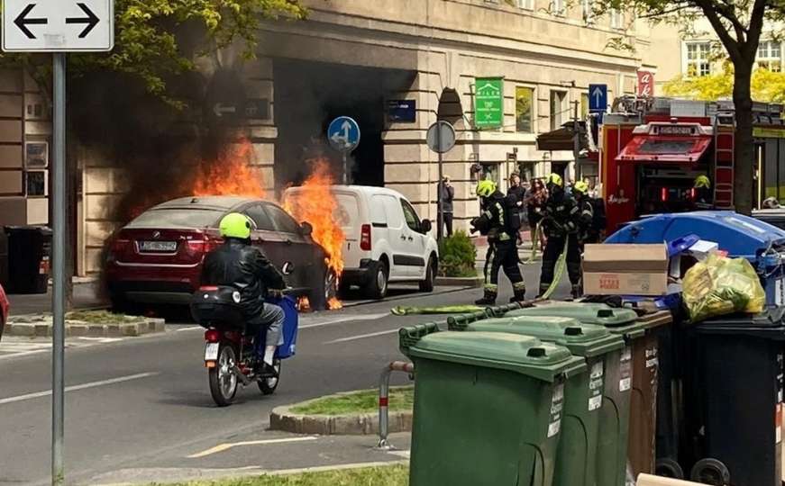 Vatrogasci hitno intervenirali: U Zagrebu se zapalio skupocjeni BMW