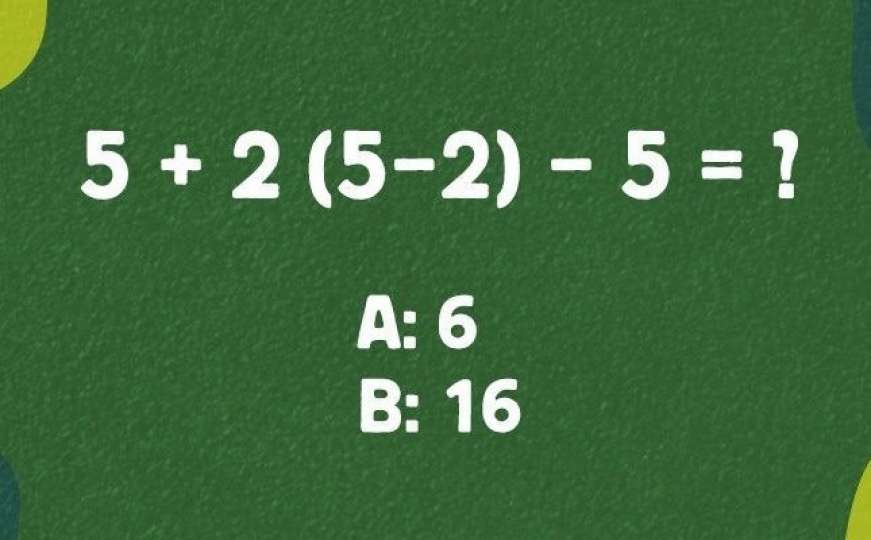 Matematička mozgalica koja je izazvala rasprave: Šta je tačan odgovor?