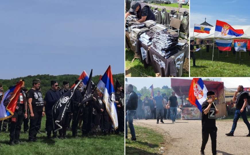 Četnici se okupili na Ravnoj Gori: Kokarde, slovo 'Z' i podrška Rusiji
