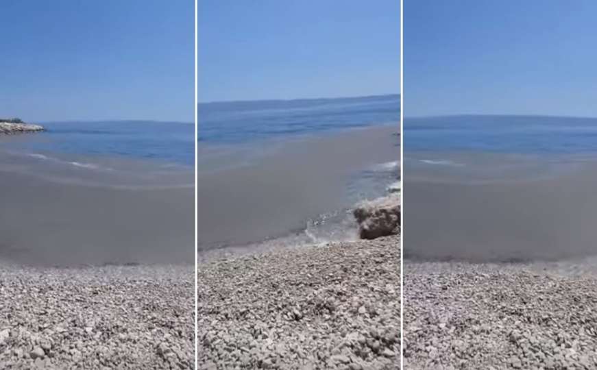 Zastrašujući prizori iz Splita: Pogledajte kako izgleda obala poznate plaže