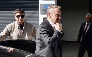 Izetbegović i Čović u rezidenciji Delegacije EU na doručku sa Michelom 