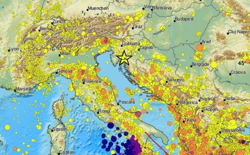 Zemljotres potresao Hrvatsku