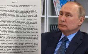 Ruski diplomata dao ostavku u UN-u i pismom "opalio šamarčinu" Putinu