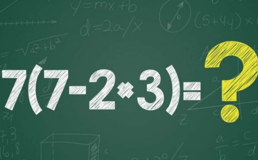 Matematička mozgalica: Možete li riješiti ovaj zadatak?