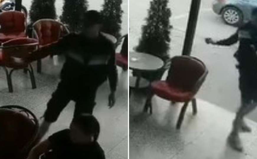 Uznemirujući snimak: Prvo pucao pa bacio bombu u kafić 