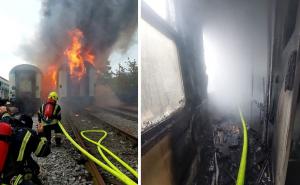 Požar u Zagrebu, zapalili se vagoni 