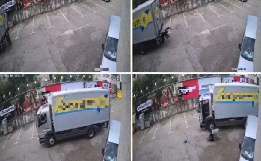 Nadrealna scena u Hrvatskoj: Ženu pregazio kamion, sve su zabilježile kamere