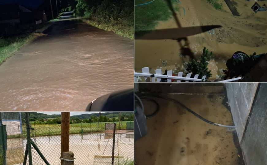 Veliko olujno nevrijeme pogodilo dijelove BiH: 'Doslovno ide potok kroz dvorište'