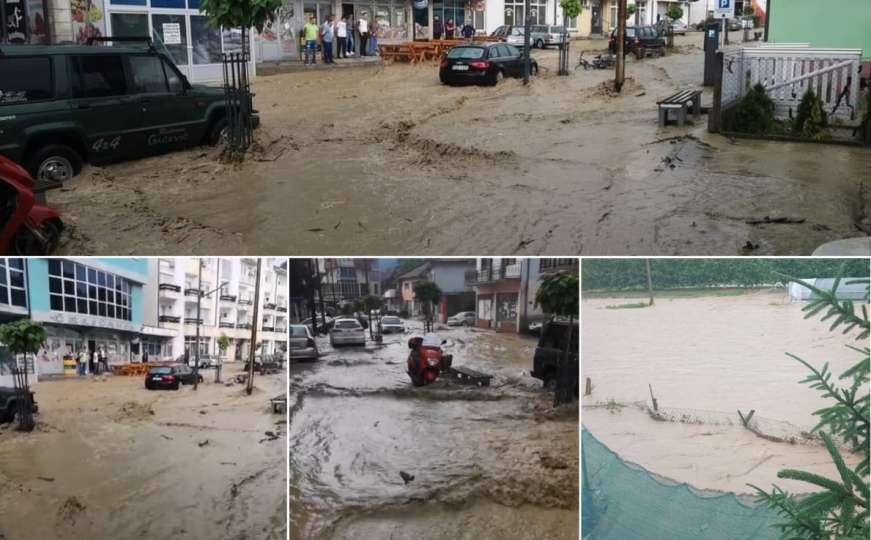 Alarmantno stanje u bh. gradu: Poplavljeni putevi i mostovi, voda prodrla u kuće