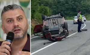 Damir Imamović imao saobraćajnu nesreću: Automobil završio na krovu