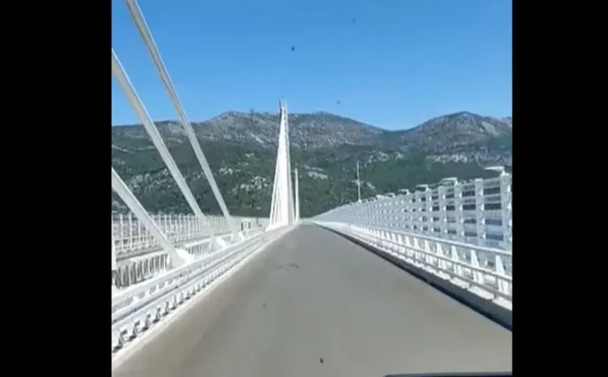 Pogledajte kako izgleda vožnja preko Pelješkog mosta
