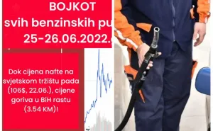 U BiH najavljen bojkot benzinskih pumpi: "Ne dam svojih 50 KM u ta dva dana"