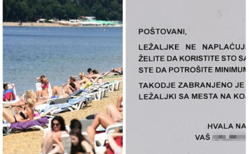 Beograđani šokirani uslovom lokala za ležaljke: "Hvala na posjeti"