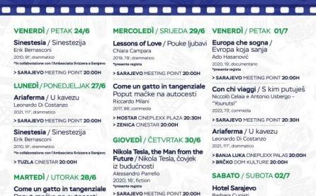 Ambasada Italije najavljuje: Dani italijanskog filma u šest gradova BiH