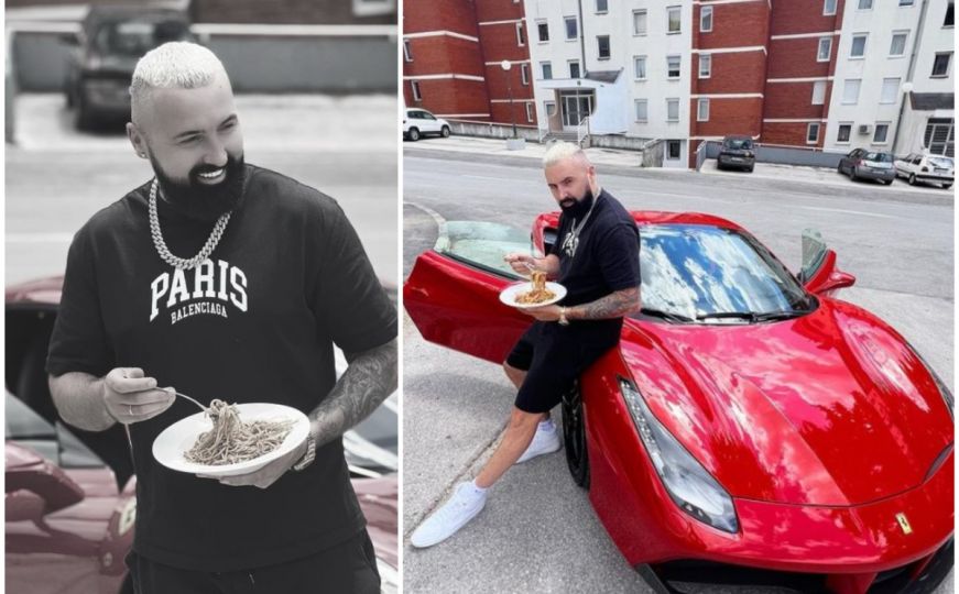 Jala Brat se pohvalio novim Ferrarijem: Objavio fotografije s 'ljubimcem' dok jede špagete
