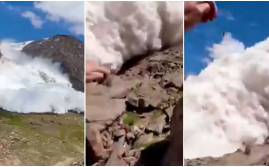 Zastrašujući video: Planinar snimio kako ih je zatrpala lavina