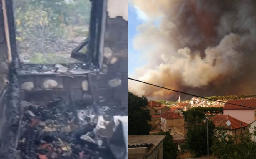 Vatrogasci objavili video iz kuće u Dalmaciji koju je uništio požar: 'Nije ostalo gotovo ništa'