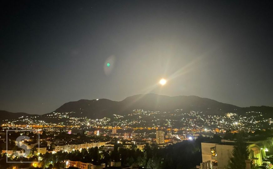 Sarajevo, laku noć: Pogledajte Supermjesec iznad prijestolnice