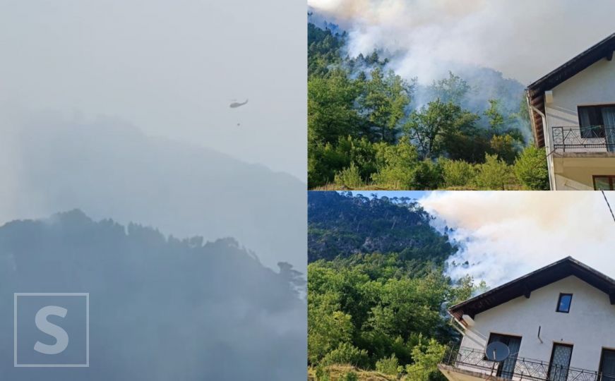 Pogledajte kako helikopteri Oružanih snaga BiH gase požar na području Boračkog jezera