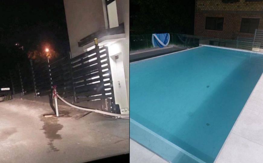 Bahatost u Sarajevu: Prikopčao se na ulični hidrant i vodom punio privatni bazen
