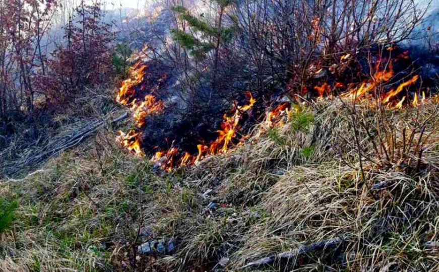 Požari kod Konjica: Na gradilištu mosta koridora VC gorjela drvena platforma