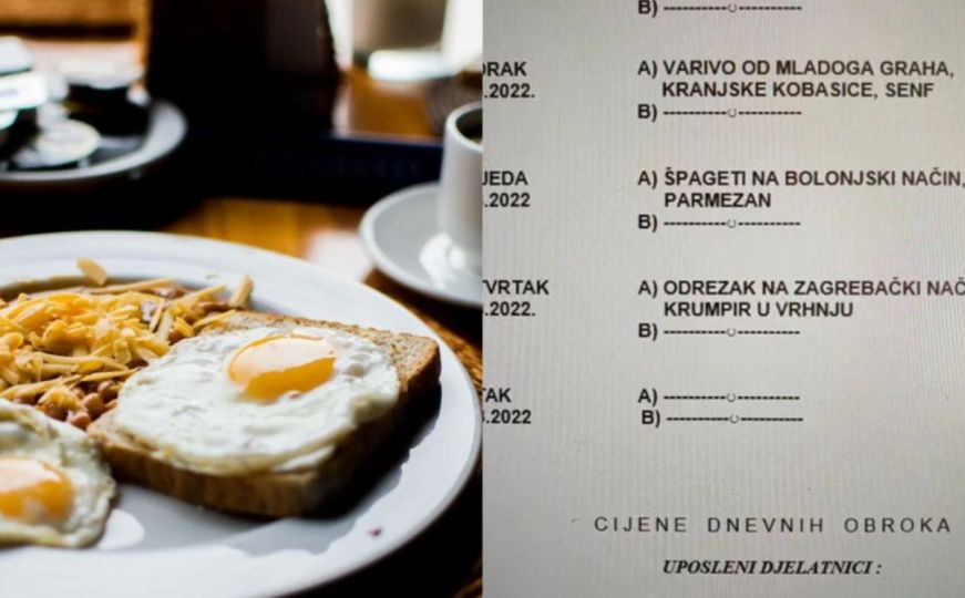 Uporedili smo cijene jela u institucijama BiH i Hrvatske: Salata košta 1 marku, a tek glavno jelo