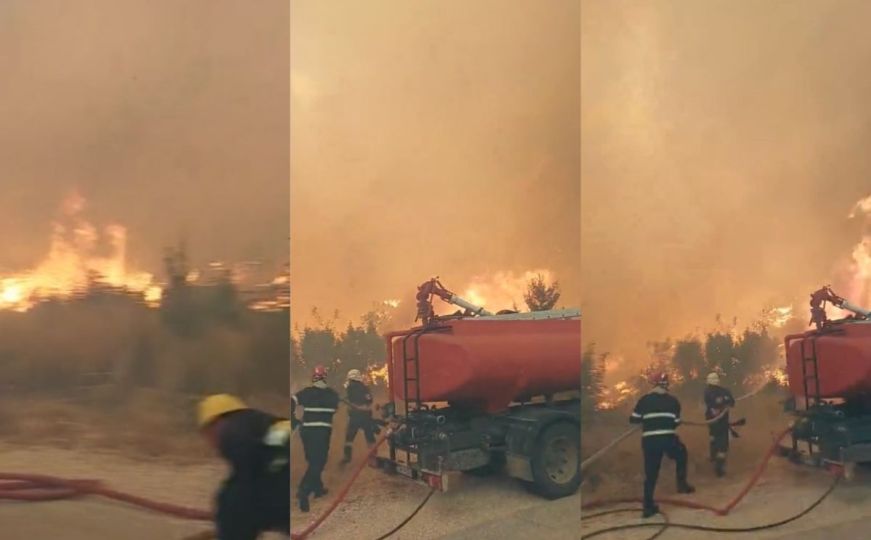Dramatičan snimak iz Neuma: Pogledajte strahovitu borbu vatrogasaca s vatrenom stihijom