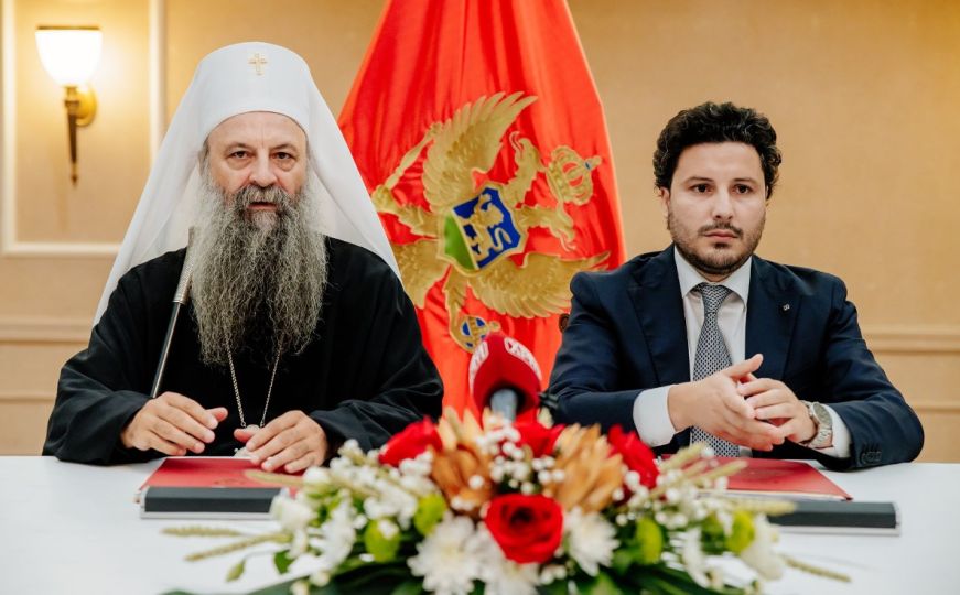 Potpisan Temeljni ugovor između Srpske pravoslavne crkve i Crne Gore