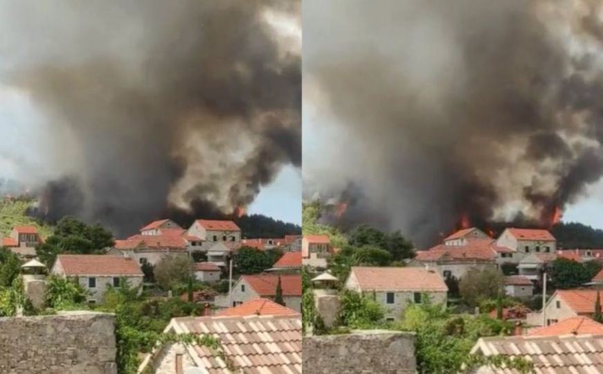 Veliki požar na Hvaru: Gori blizu kuća, jedna osoba stradala